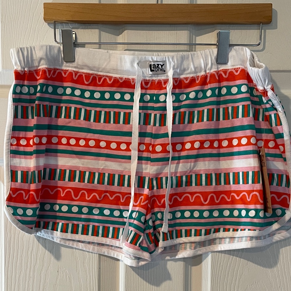 Lazy One XLMulticolor Striped Women's PJ Boxers